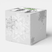 Winter Wonderland Favor Box - Green Bedankdoosjes (Achterkant)