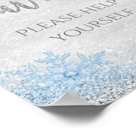 Winter Wonderland Favor Sign Poster (Hoek)