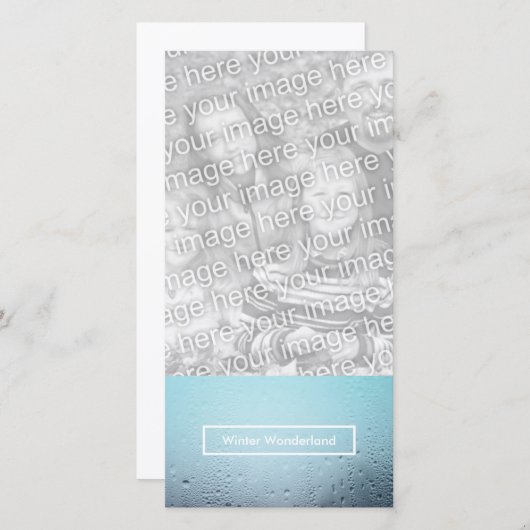 winter wonderland feest raam (Voorkant / Achterkant)