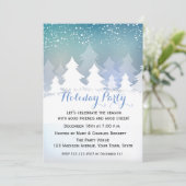 Winter Wonderland, feestdag Kaart (Staand voorkant)