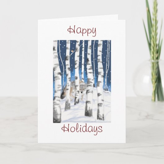 Winter Wonderland Feestdagen Kaart (Voorkant)