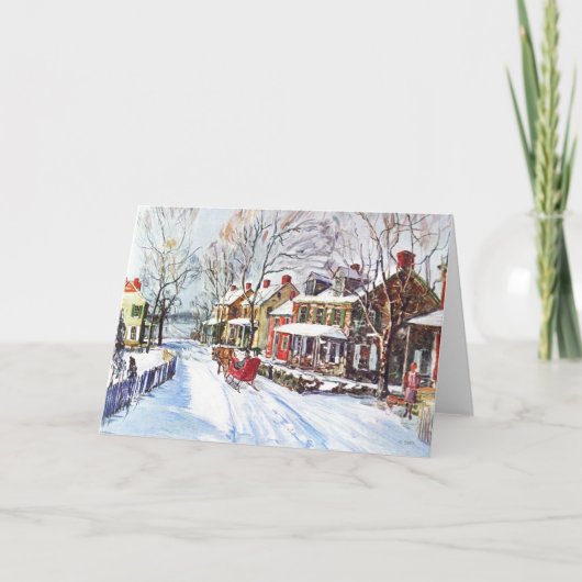 Winter Wonderland Feestdagen Kaart (Voorkant)
