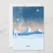 Winter wonderland  feestdagenkaart (Achterkant)