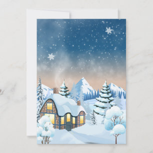 Winter wonderland feestdagenkaart