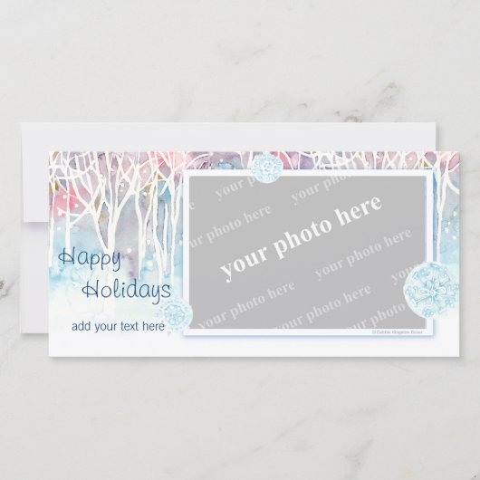 Winter Wonderland Feestdagenkaart (Voorkant)