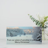 Winter Wonderland Feestdagenkaart (Staand voorkant)