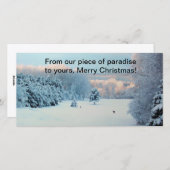 Winter Wonderland Feestdagenkaart (Voorkant / Achterkant)