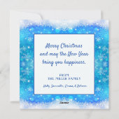 Winter Wonderland Feestdagenkaart (Achterkant)