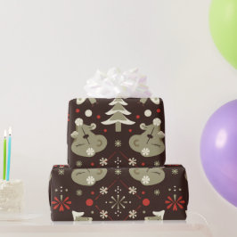 Winter Wonderland: feestelijk vakantiepatroon Cadeaupapier