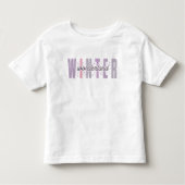 Winter Wonderland - Feestelijke Typografie Kunst Kinder Shirts (Voorkant)