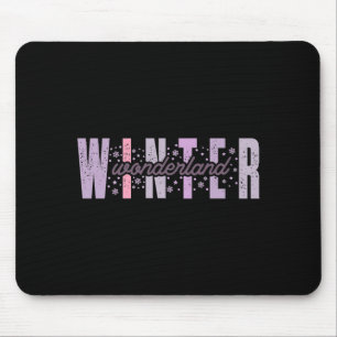 Winter Wonderland Festieve Tygrafie Kunst Muismat