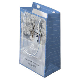 Winter Wonderland Fine Art Wedding Favor Klein Cadeauzakje