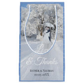 Winter Wonderland Fine Art Wedding Favor Klein Cadeauzakje (Voorkant)