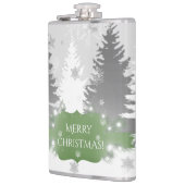 Winter Wonderland Flask - Groen Heupfles (Links)
