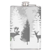 Winter Wonderland Flask - Groen Heupfles (Achterkant)