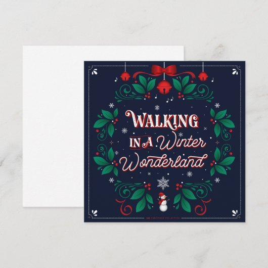 Winter Wonderland Flat Kaart 5.25 (Voorkant / Achterkant)