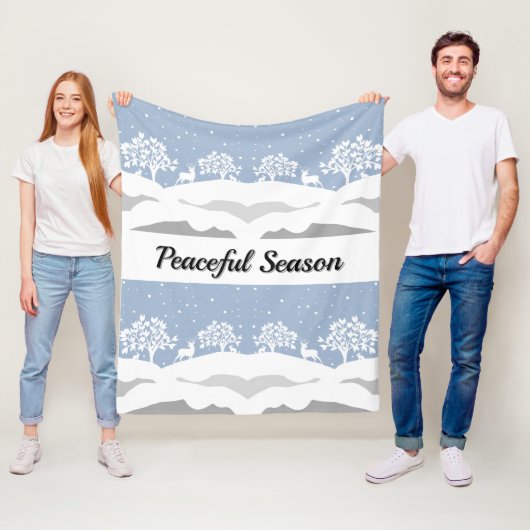 Winter Wonderland Fleece Blanket (In situ)