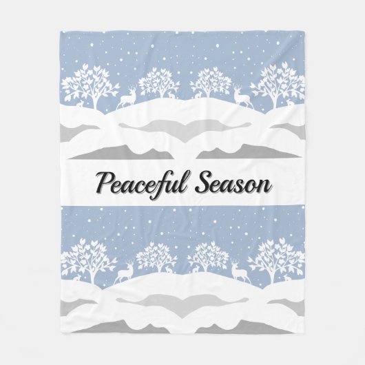 Winter Wonderland Fleece Blanket (Voorkant)