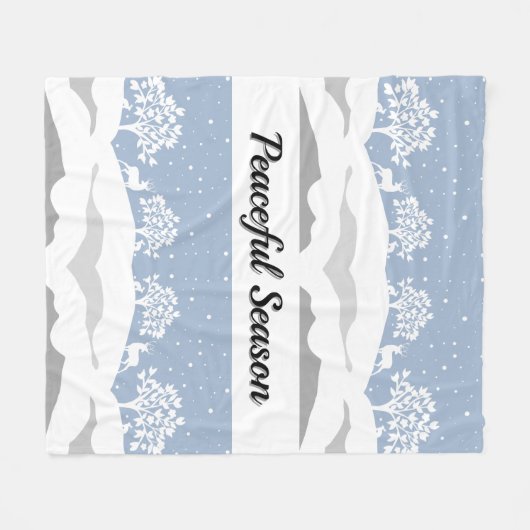 Winter Wonderland Fleece Blanket (Voorkant (Horizontaal))