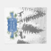 Winter Wonderland Fleece Blanket - Blue Deken (Voorkant (Horizontaal))