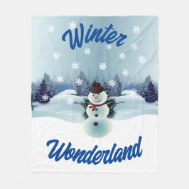 Winter Wonderland Fleece Blanket Deken