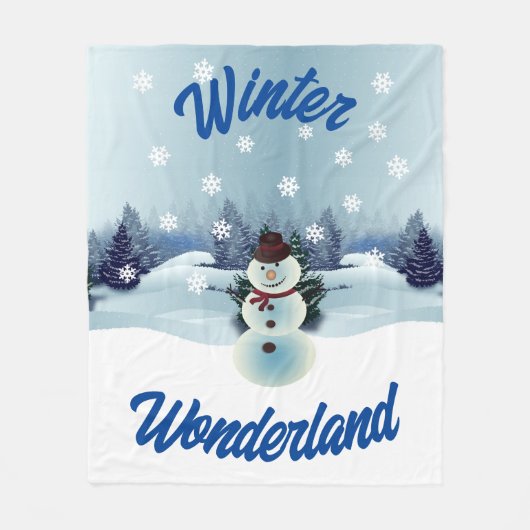 Winter Wonderland Fleece Blanket Deken (Voorkant)