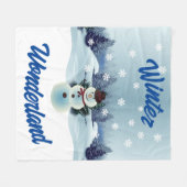Winter Wonderland Fleece Blanket Deken (Voorkant (Horizontaal))