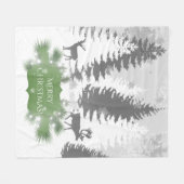 Winter Wonderland Fleece Blanket - Green Deken (Voorkant (Horizontaal))
