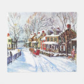 Winter Wonderland Fleece Deken (Voorkant (Horizontaal))