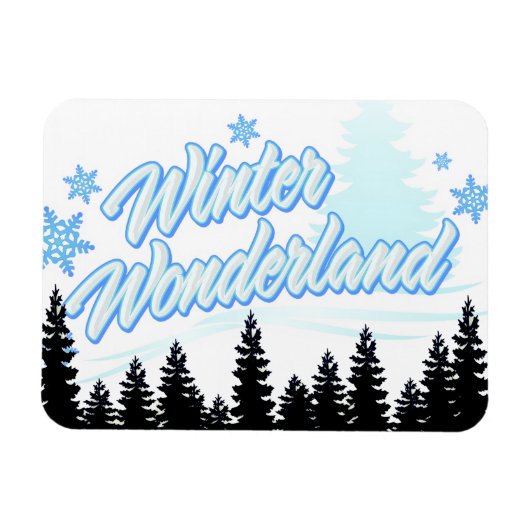 *Winter Wonderland* Flexibele magneet (Horizontaal)