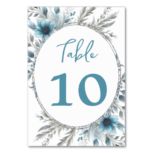 Winter Wonderland Floral Kaart (Voorkant)
