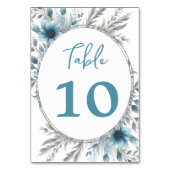 Winter Wonderland Floral Kaart (Achterkant)