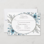 Winter Wonderland Floral RSVP (Voorkant)