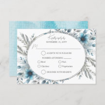 Winter Wonderland Floral RSVP