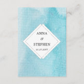 Winter Wonderland Floral Wedding Details Informatiekaartje (Achterkant)