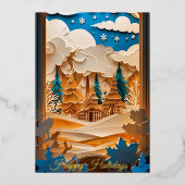 Winter Wonderland Folie Kaart (Voorkant)