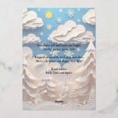 Winter Wonderland Folie Kaart (Achterkant)