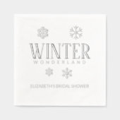 Winter Wonderland Folie Servetten (Voorkant)