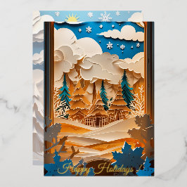Winter Wonderland Foliekaart Folie Uitnodiging