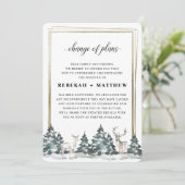 Winter Wonderland Forest | Aanpassingen van het hu Kaart (Staand voorkant)