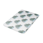 Winter Wonderland Forest Antlers Pine Trees Badmat (Gekanteld)