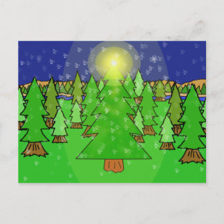 Winter Wonderland Forest Briefkaart