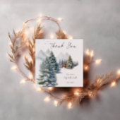 Winter Wonderland Forest Deer Het is koud buiten Bedankjes Labels