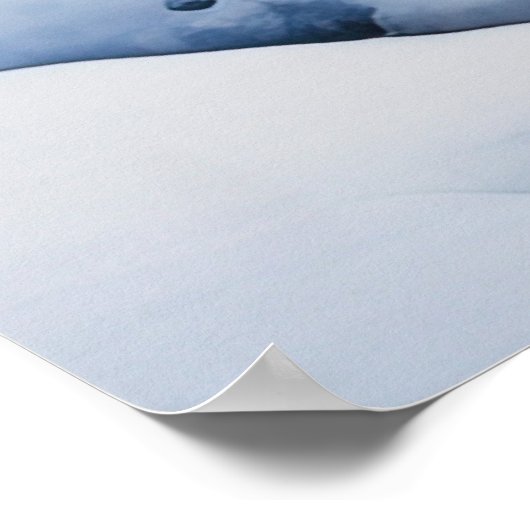 Winter Wonderland Forest Landschap Poster (Hoek)