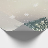 Winter Wonderland, Forest, Snow Holiday Cadeaupapier (Hoek)