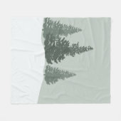 Winter Wonderland Forest Trees Fleece Deken (Voorkant (Horizontaal))
