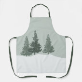 Winter Wonderland Forest Trees Schort (Voorkant)