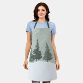 Winter Wonderland Forest Trees Schort (Gedragen)