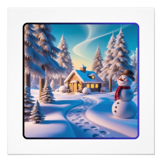 Winter Wonderland Foto Afdruk (Voorkant)