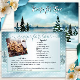 Winter Wonderland Foto Bridal Recipcard